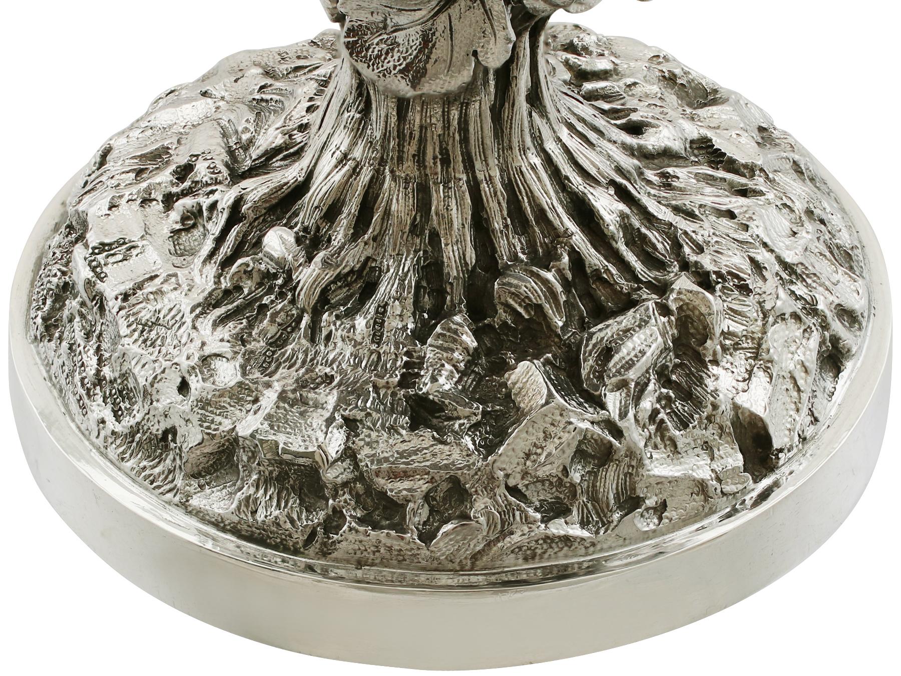 1859 Antique Victorian Sterling Silver Goblet by John Samuel Hunt 1