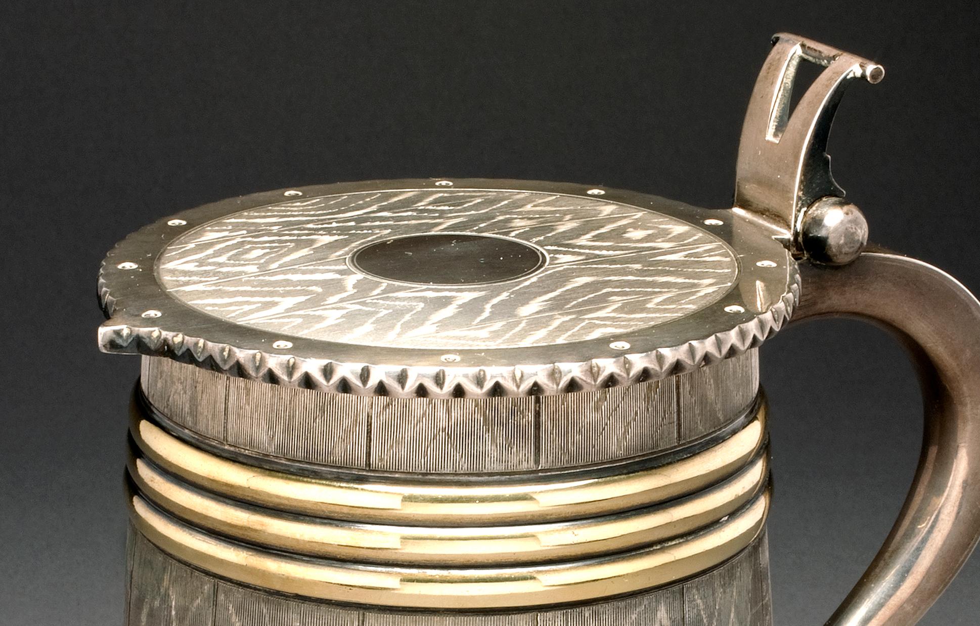 Russisches Silber Alexander II. Tankard von Sazikov, St. Petersburg, 1859 im Zustand „Gut“ im Angebot in St. Catharines, ON