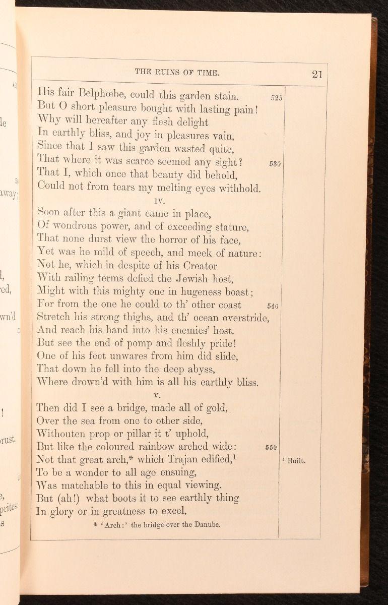 XIXe siècle 1859 Les œuvres poétiques d'Edmund Spenser en vente