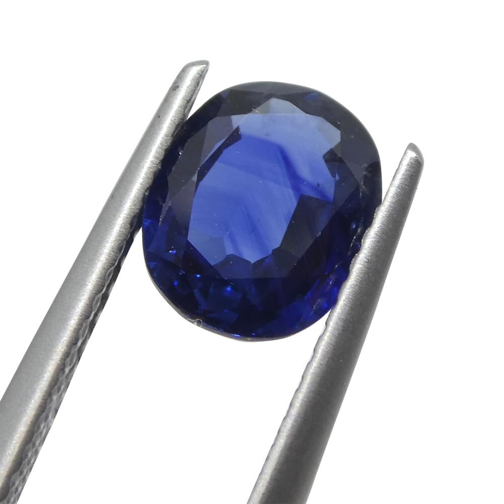 1.85ct Cushion Blue Sapphire from Nigeria For Sale 8