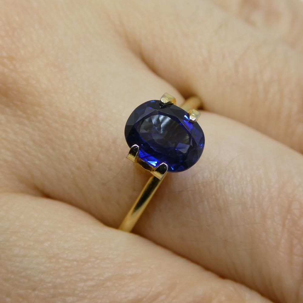 Description:

Gem Type: Sapphire
Number of Stones: 1
Weight: 1.85 cts
Measurements: 8.06 x 6.53 x 3.54 mm
Shape: Cushion
Cutting Style Crown: Brilliant Cut
Cutting Style Pavilion: Step Cut
Transparency: Transparent
Clarity: Very Slightly Included: