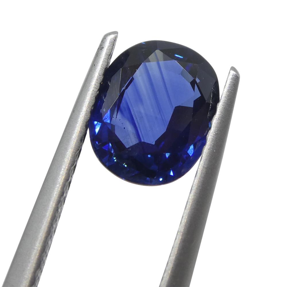 Cushion Cut 1.85ct Cushion Blue Sapphire from Nigeria For Sale