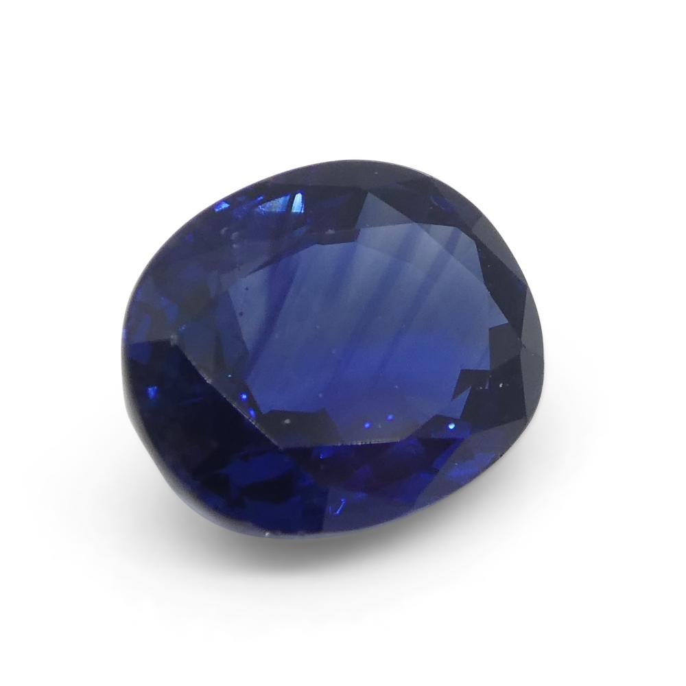 1.85ct Cushion Blue Sapphire from Nigeria For Sale 1