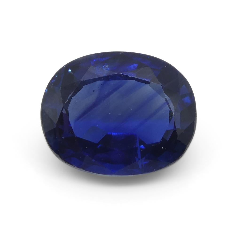 1.85ct Cushion Blue Sapphire from Nigeria For Sale 2