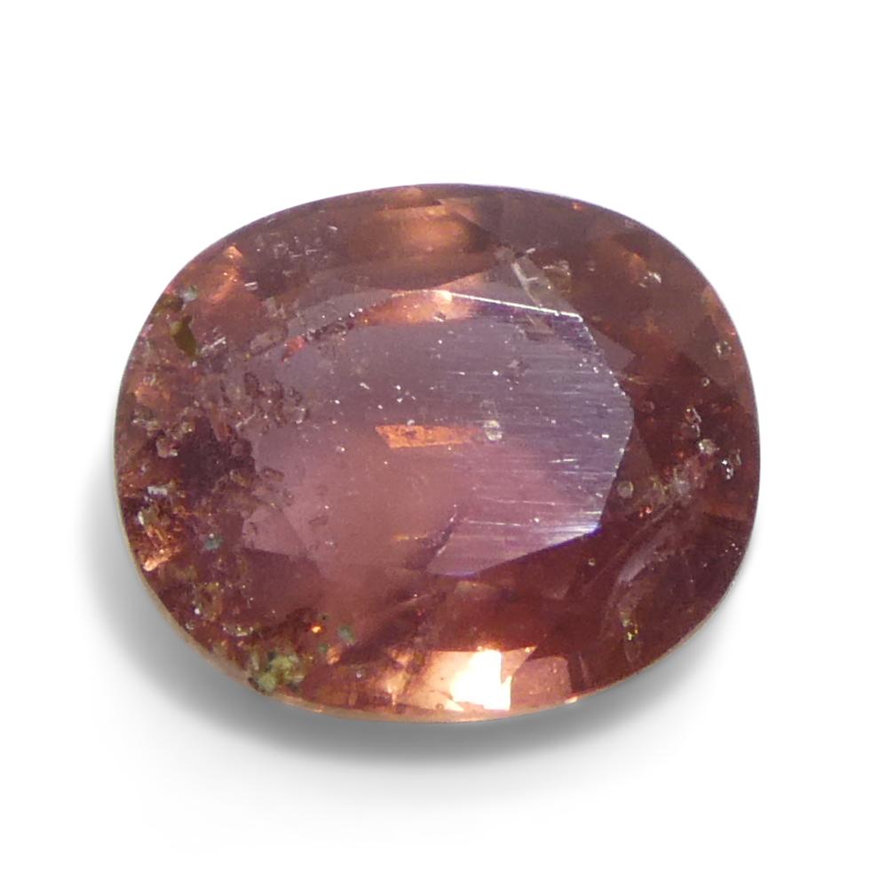 Taille brillant Saphir rose coussin de Tanzanie non chauffé 1,85 carat en vente