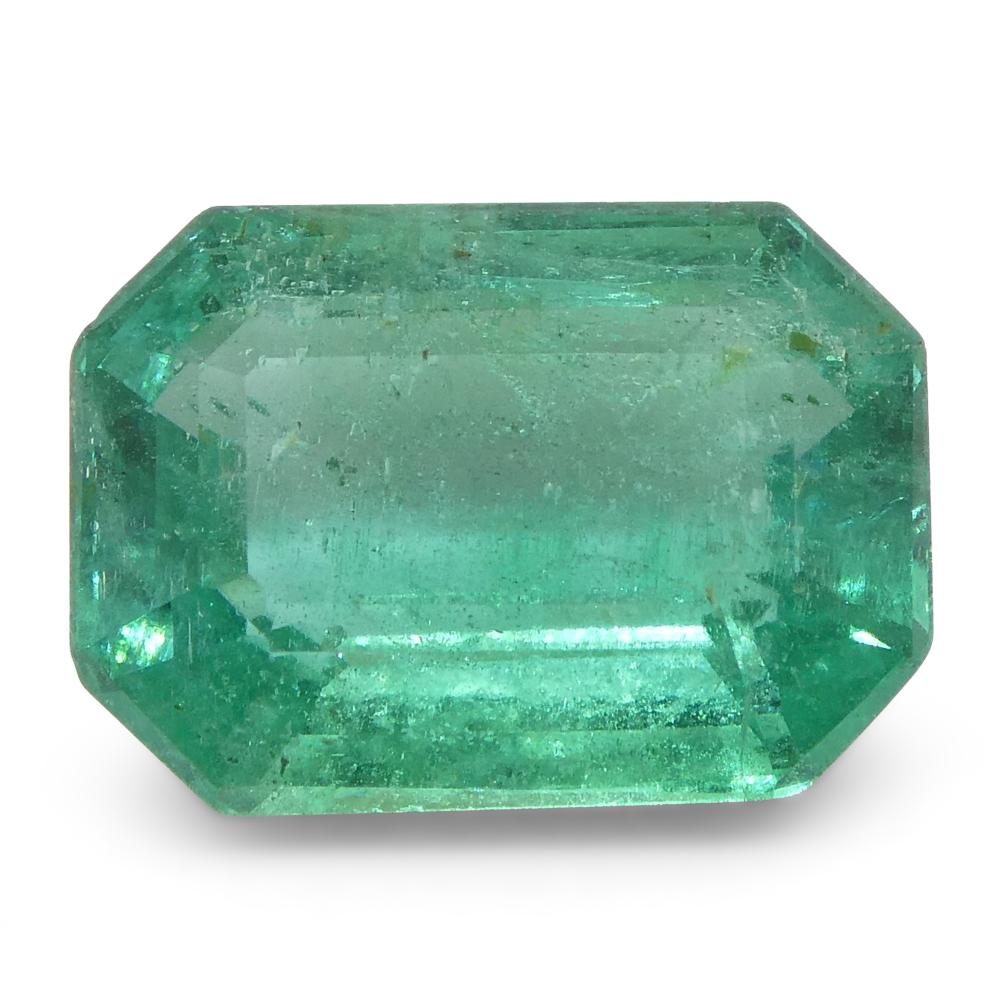 Octagon Cut 1.85ct Emerald Cut Emerald For Sale