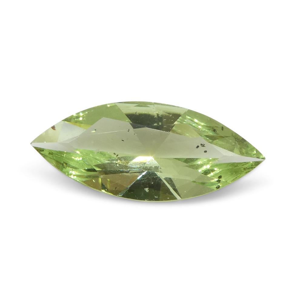1.85ct Marquise Green Mint Garnet from Tanzania For Sale 5