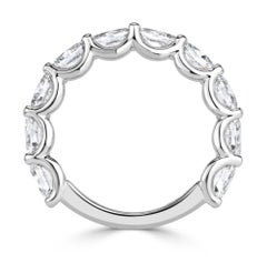 1,85ct Diamantband mit Ovalschliff aus Platin