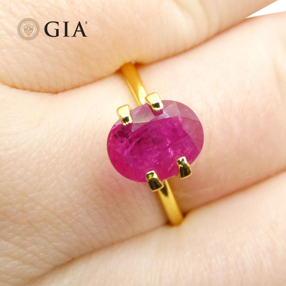Si tratta di uno splendido rubino certificato GIA 


Il rapporto GIA recita come segue:

Numero di rapporto GIA: 2239159504
Forma: Ovale
Stile di taglio: 
Stile di taglio: Corona: Taglio brillante
Stile di taglio: Padiglione: Taglio a