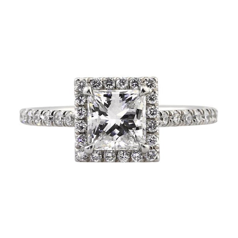 1.85ct Princess Cut Diamond Engagement Ring