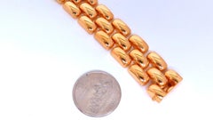 18.5mm Wide Classic Panther Link Necklace 14kt gold 74 grams*