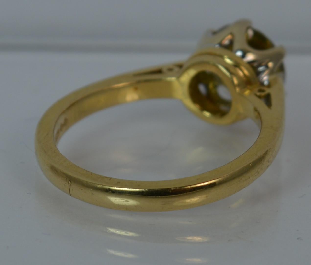 1.86 Carat Yellow Diamond 18 Carat Gold Solitaire Engagement Ring 3