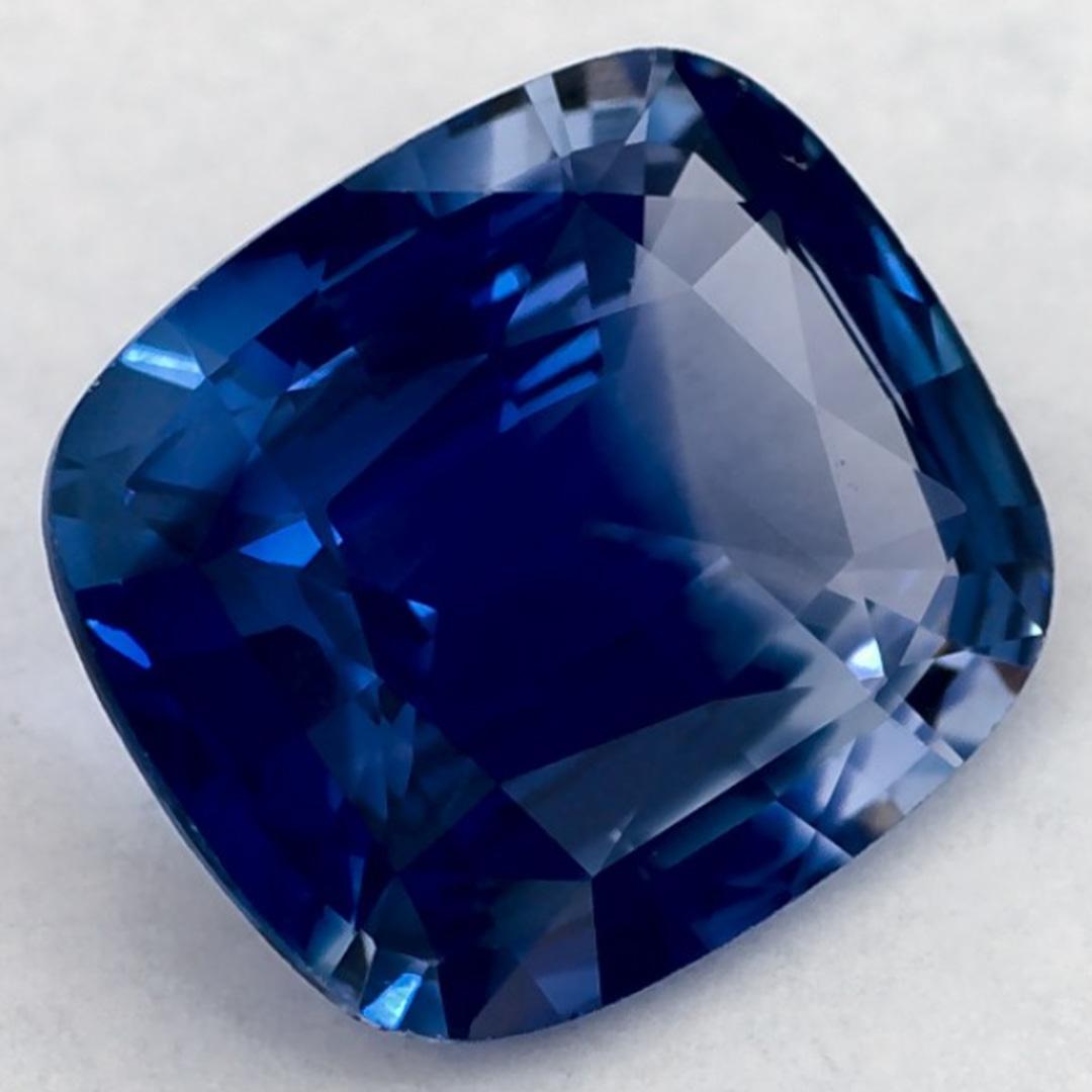 1.86 qt Zafiro Azul Cushion Gema Suelta Corte cojín en venta