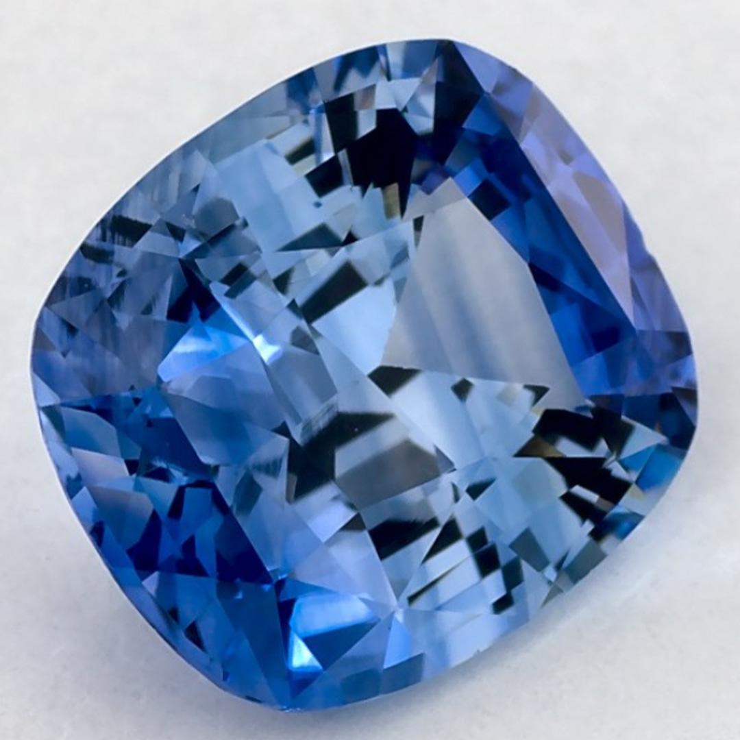 1.86 Karat Blauer Saphir Cushion Loser Edelstein (Kissenschliff) im Angebot