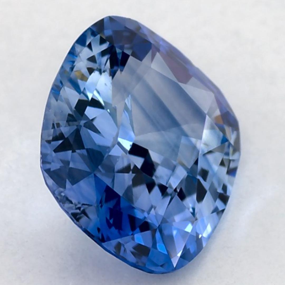 1.86 Karat Blauer Saphir Cushion Loser Edelstein im Angebot 2