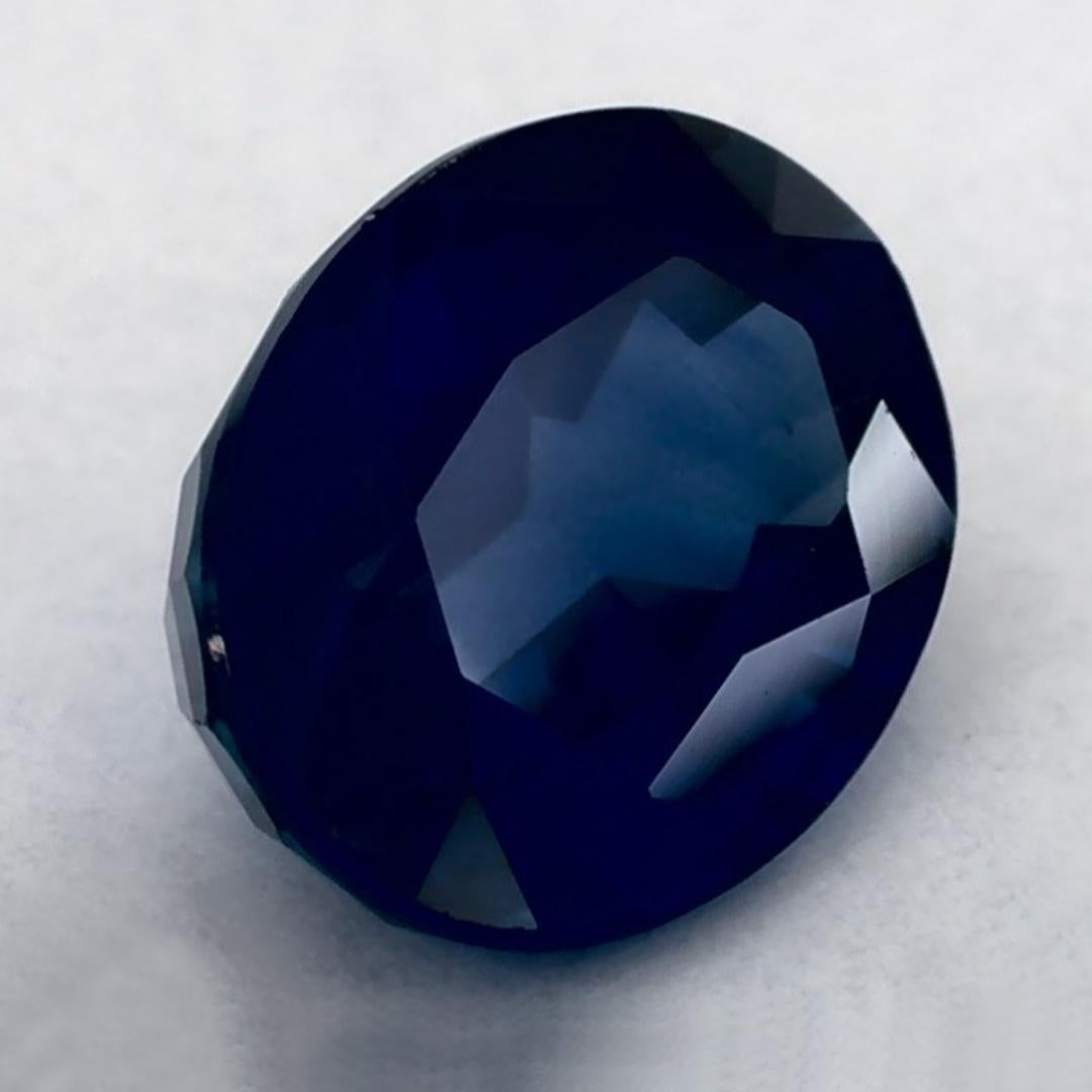 Oval Cut 1.86 Ct Blue Sapphire Oval Loose Gemstone For Sale