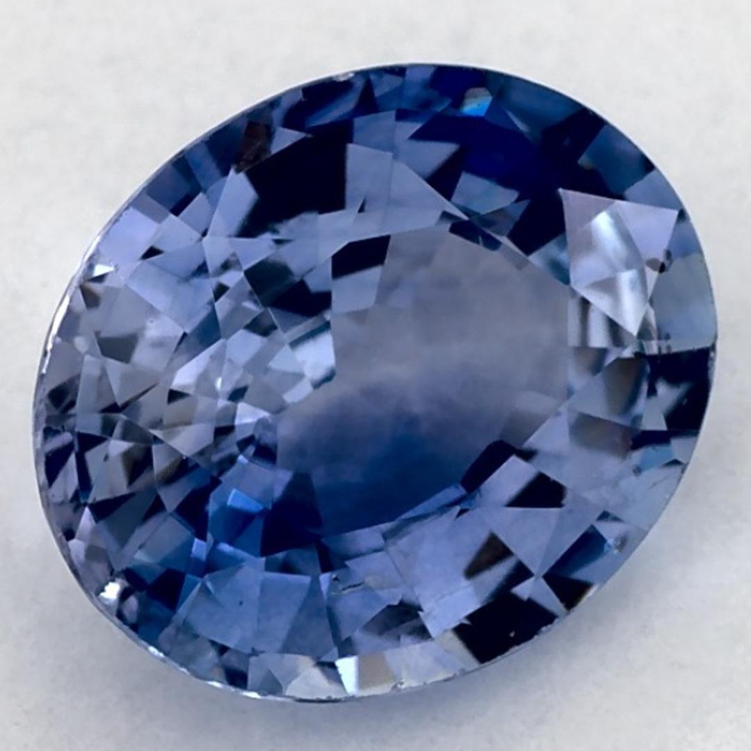 1.86 qt Zafiro Azul Oval Gema Suelta Corte oval en venta