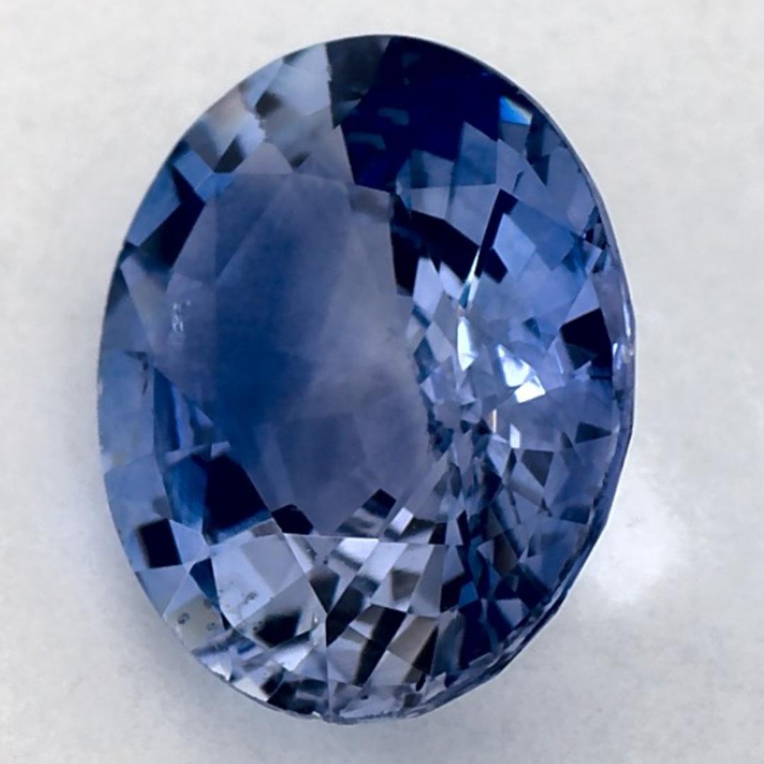 1.86 qt Zafiro Azul Oval Gema Suelta en venta 2