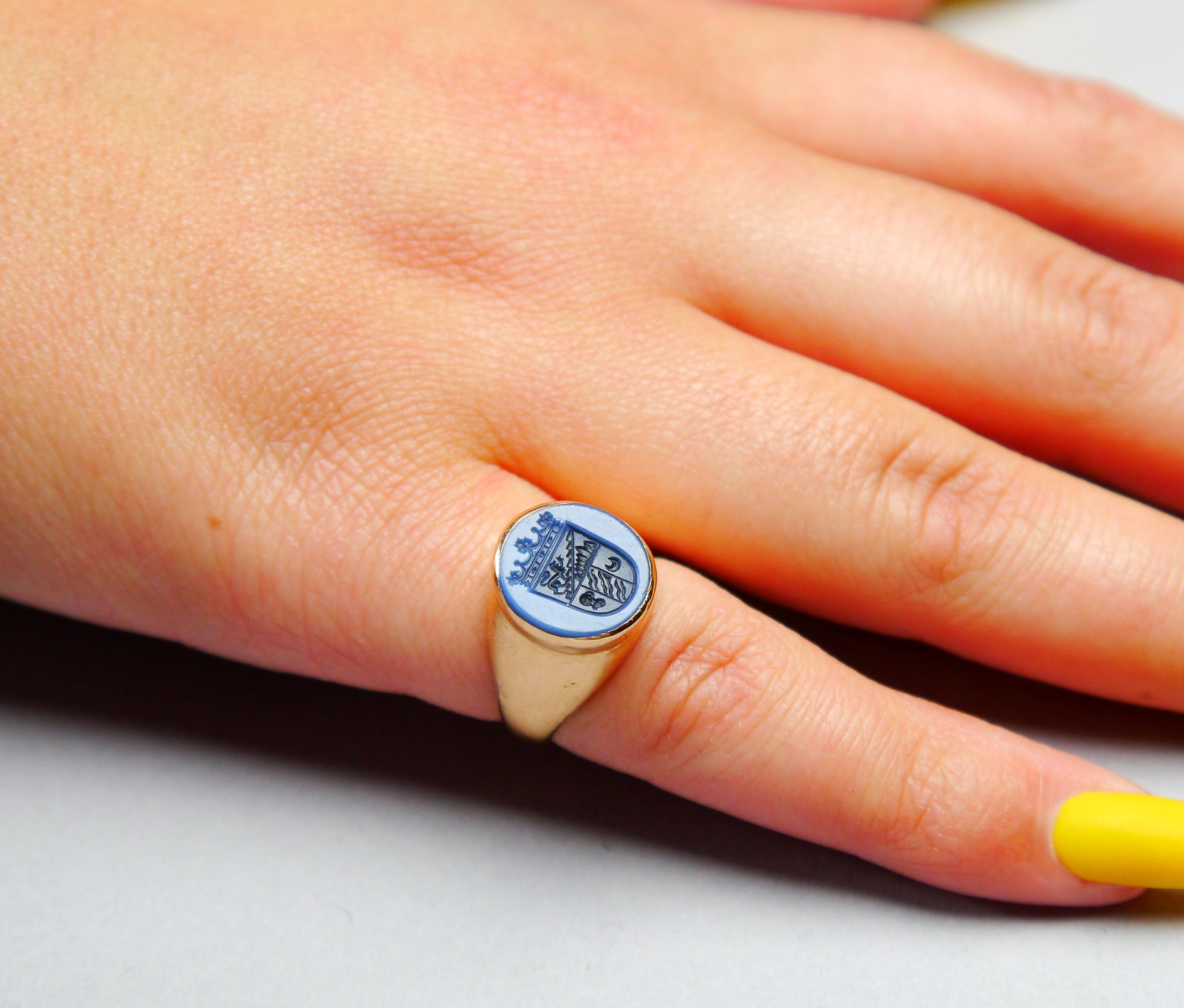 1860 - 1862 Set di due coltelli da pasta Berg von Linden in argento massiccio dorato 830/ 132gr in vendita 6