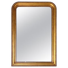 miroir anglais géorgien de 1860 doré avec miroir en verre d'origine