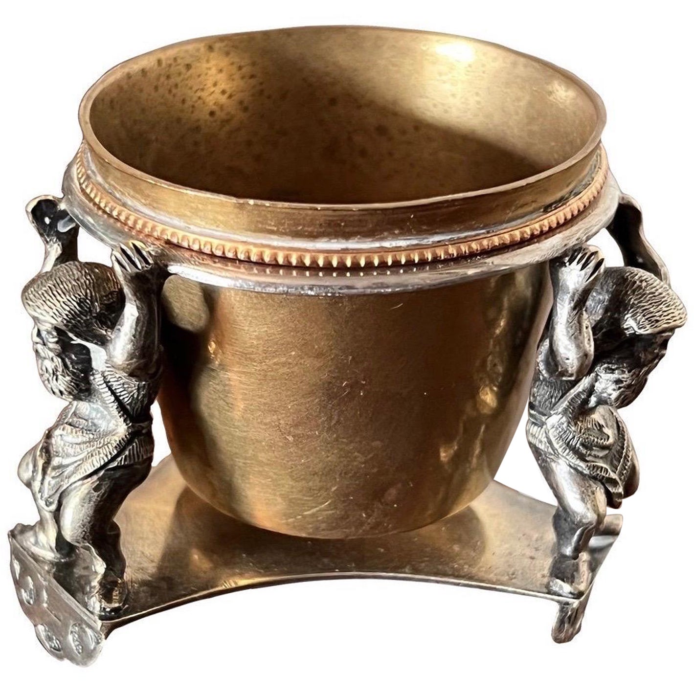 Salière de style guerre de 1860 Thomas Latham & Ernest Morton Sheffield