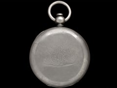 1860 Waltham Civil War Era with Cannons - Same Brand Given to Abraham Lincoln