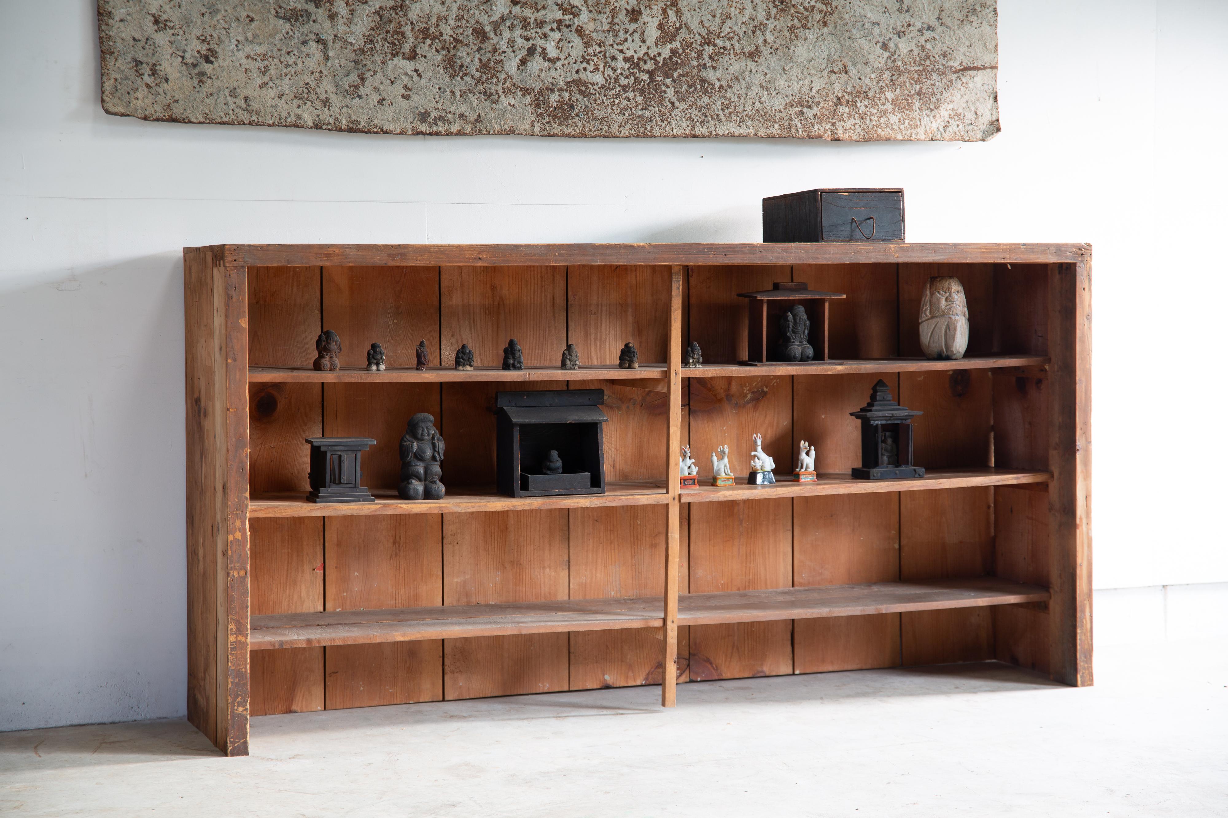 Mensola da esposizione antica giapponese del 1860-1910, wabi sabi, organica 7