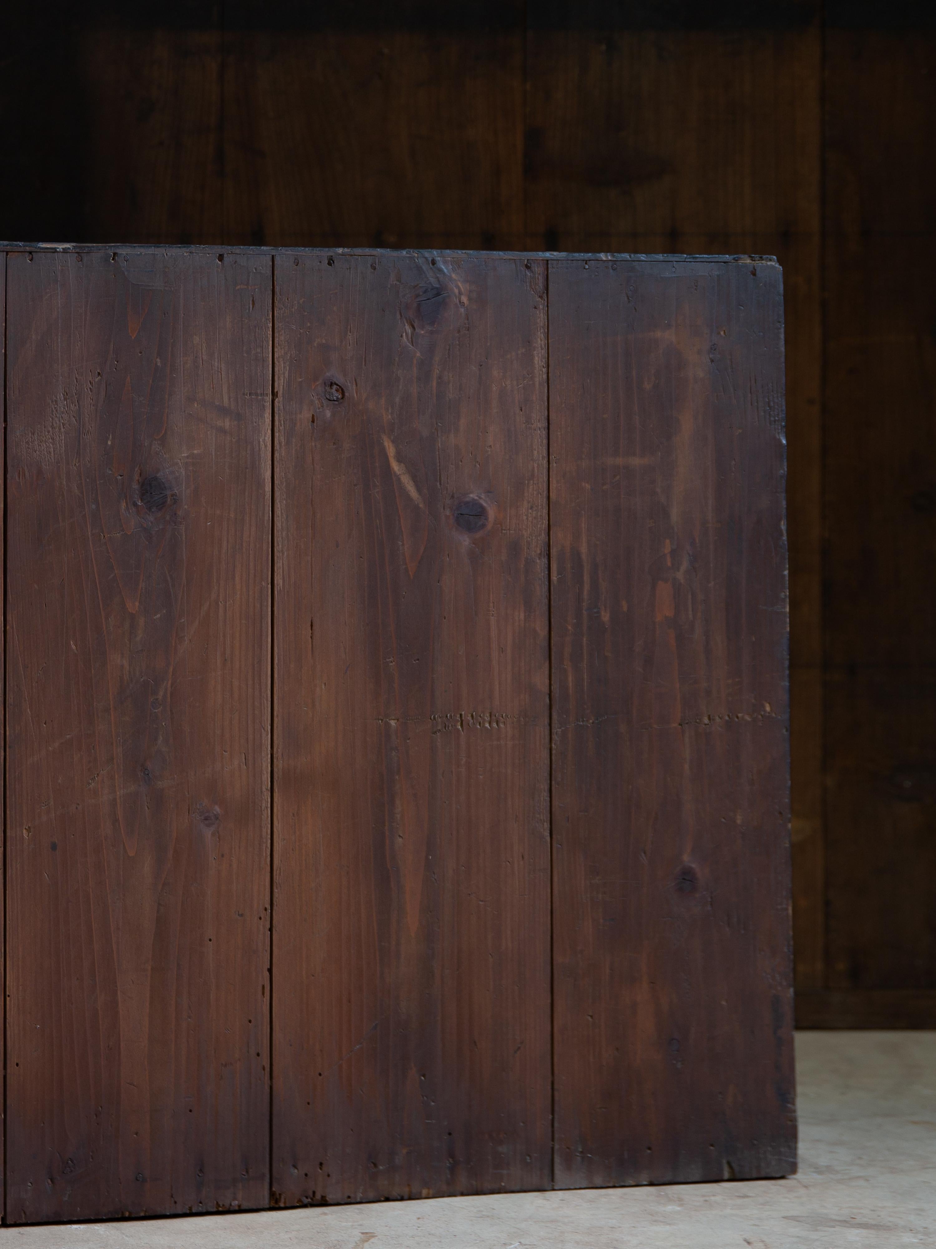 Cassettone giapponese antico wabi sabi del 1860-1910 Urushi nero medio Tansu in vendita 8