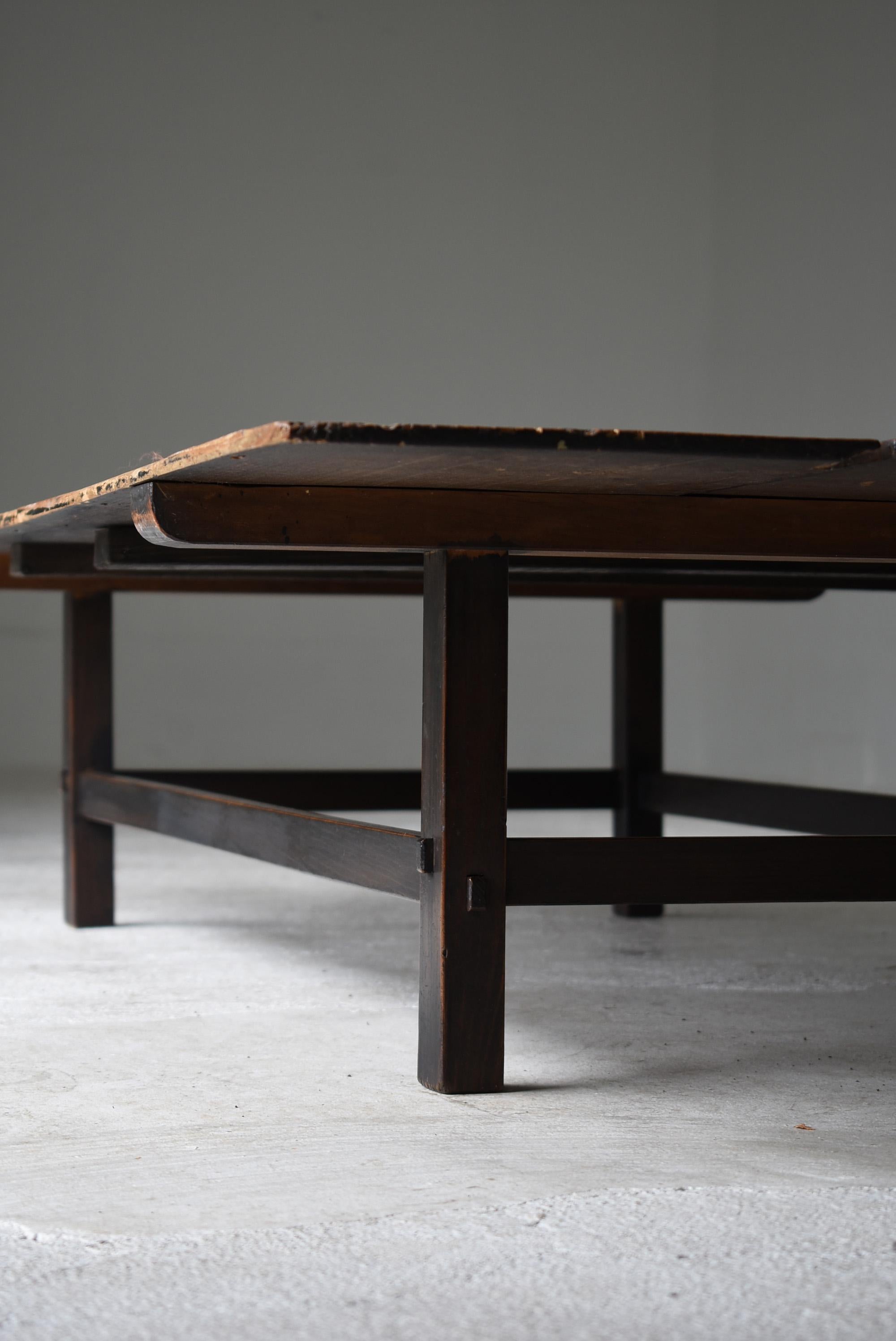 20th Century 1860s-1920s Japanese Antique Low Table / Furniture Meiji Period Wabisabi