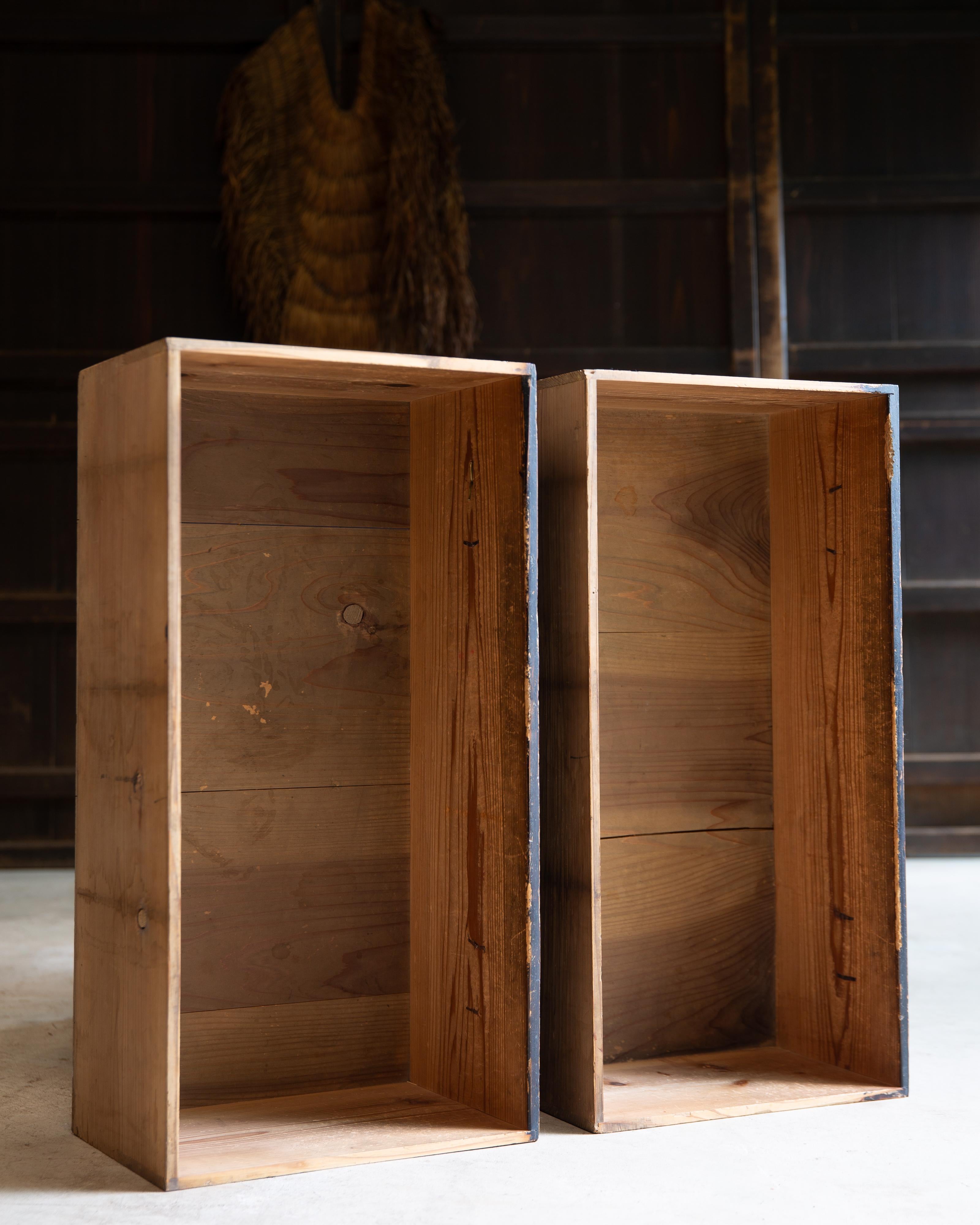 1860-80er Jahre japanische antike wabi sabi Schwarz Urushi Mitte Tansu Kommode im Angebot 9