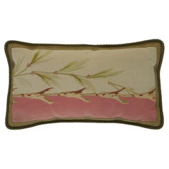 1860s Antique French Aubusson Tapesatry Pillow