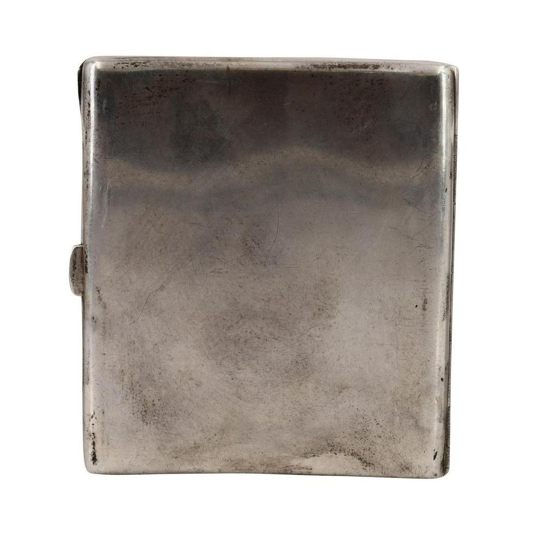 1860's Antique Sterling Silver and Enamel Cigarette Case For Sale 5