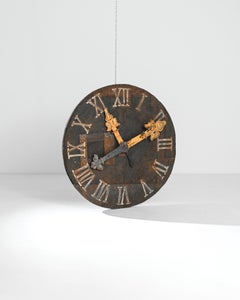 1860s Central European Metal Clock Face