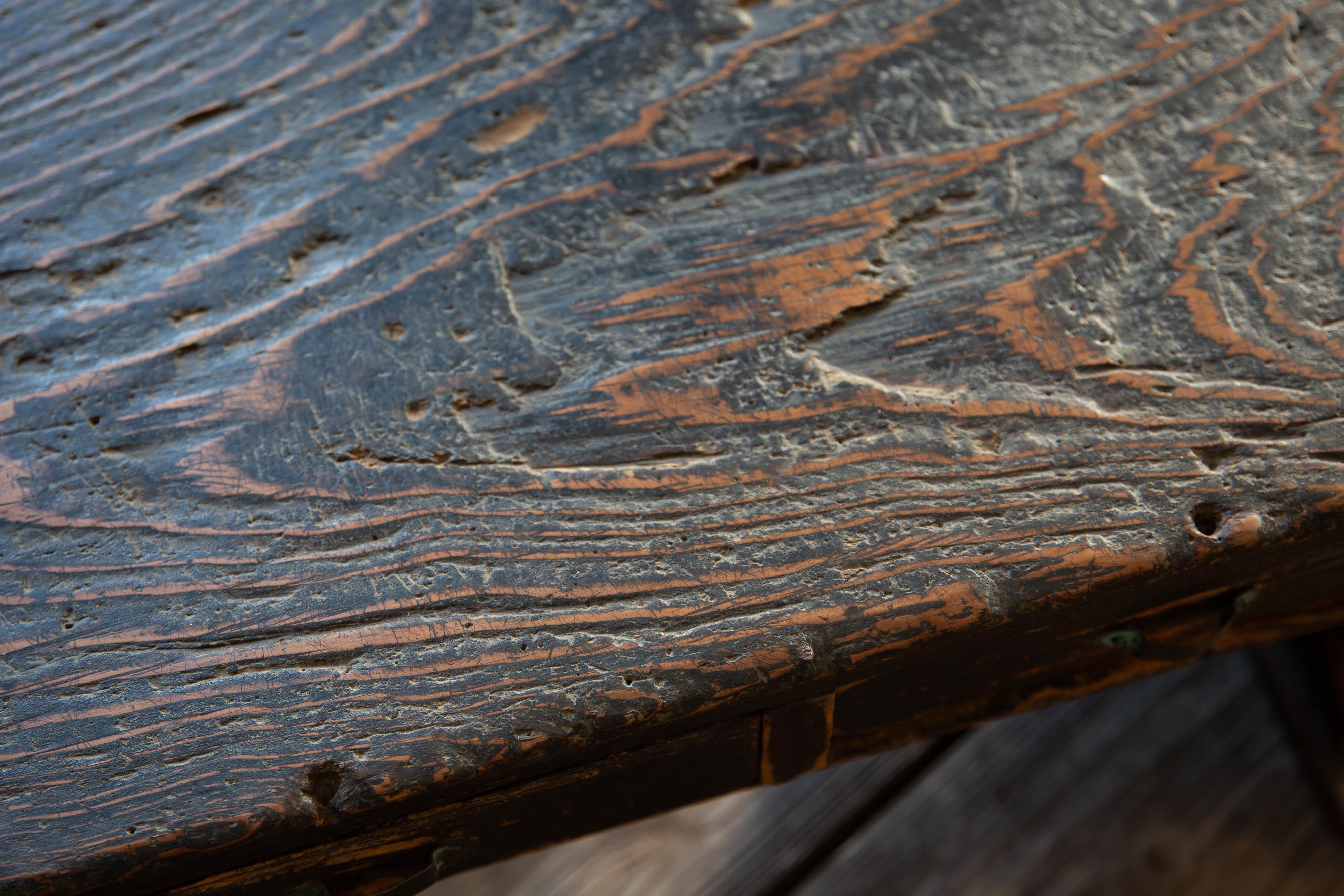 1860s Edo Japanese antique wabi sabi urushi low writing desk primitive tea table 13