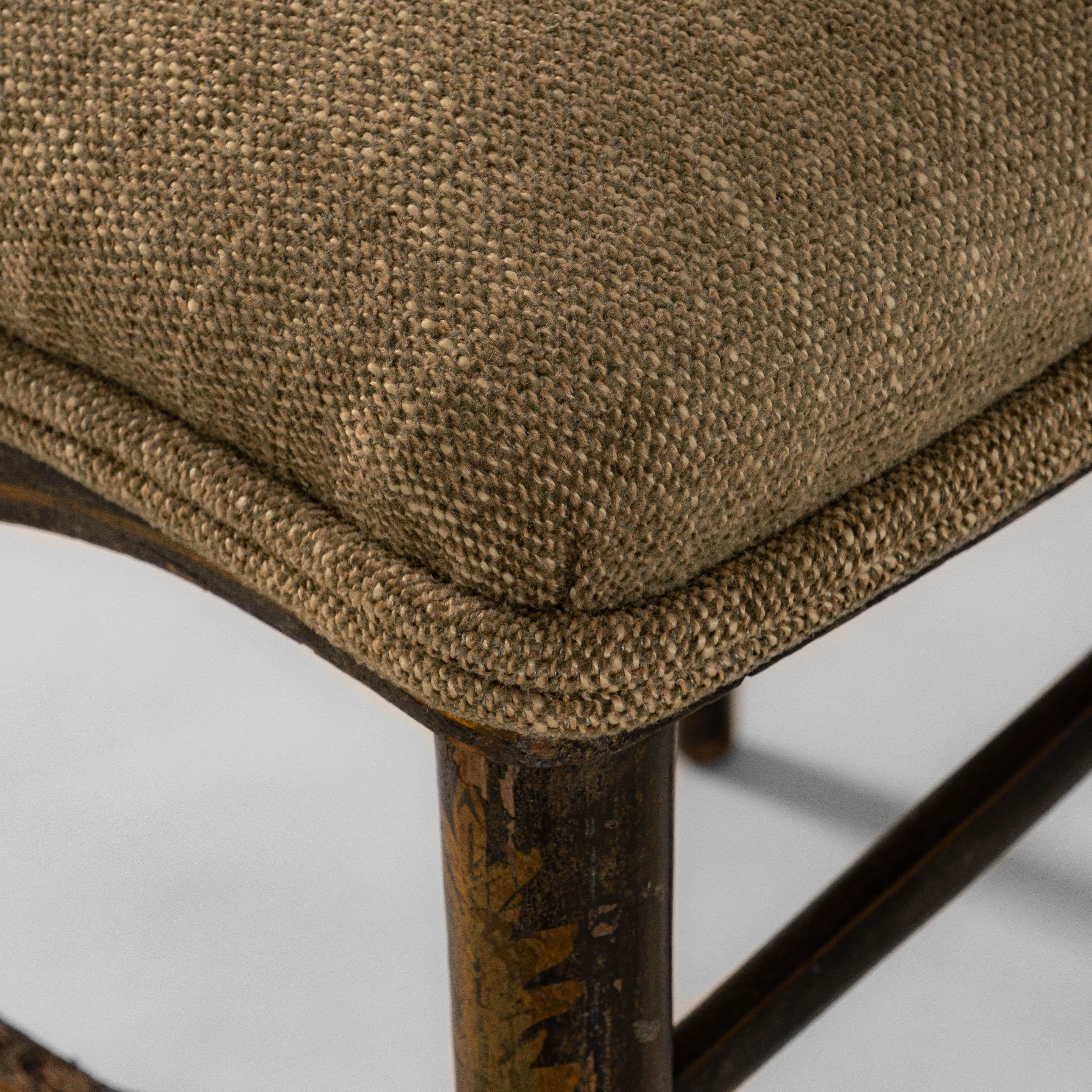 1860s French Baroque Revival Wooden Chair With Upholstered Seat en vente 7