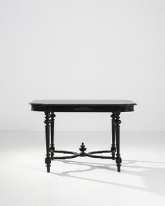 1860s, French Black Accent Table