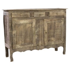 1860s French Bleached Oak Buffet