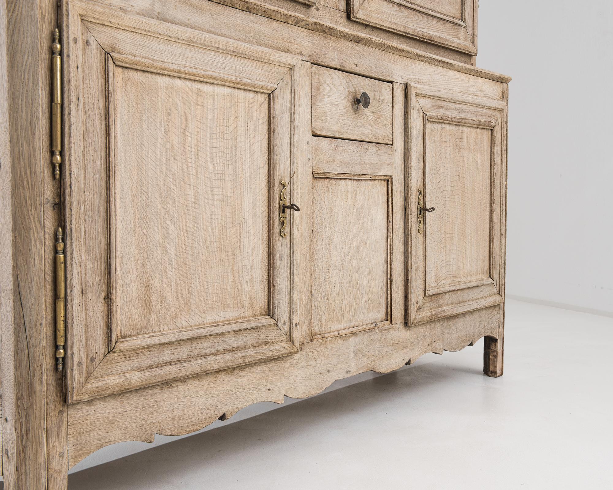 1860s French Bleached Oak Cabinet 3