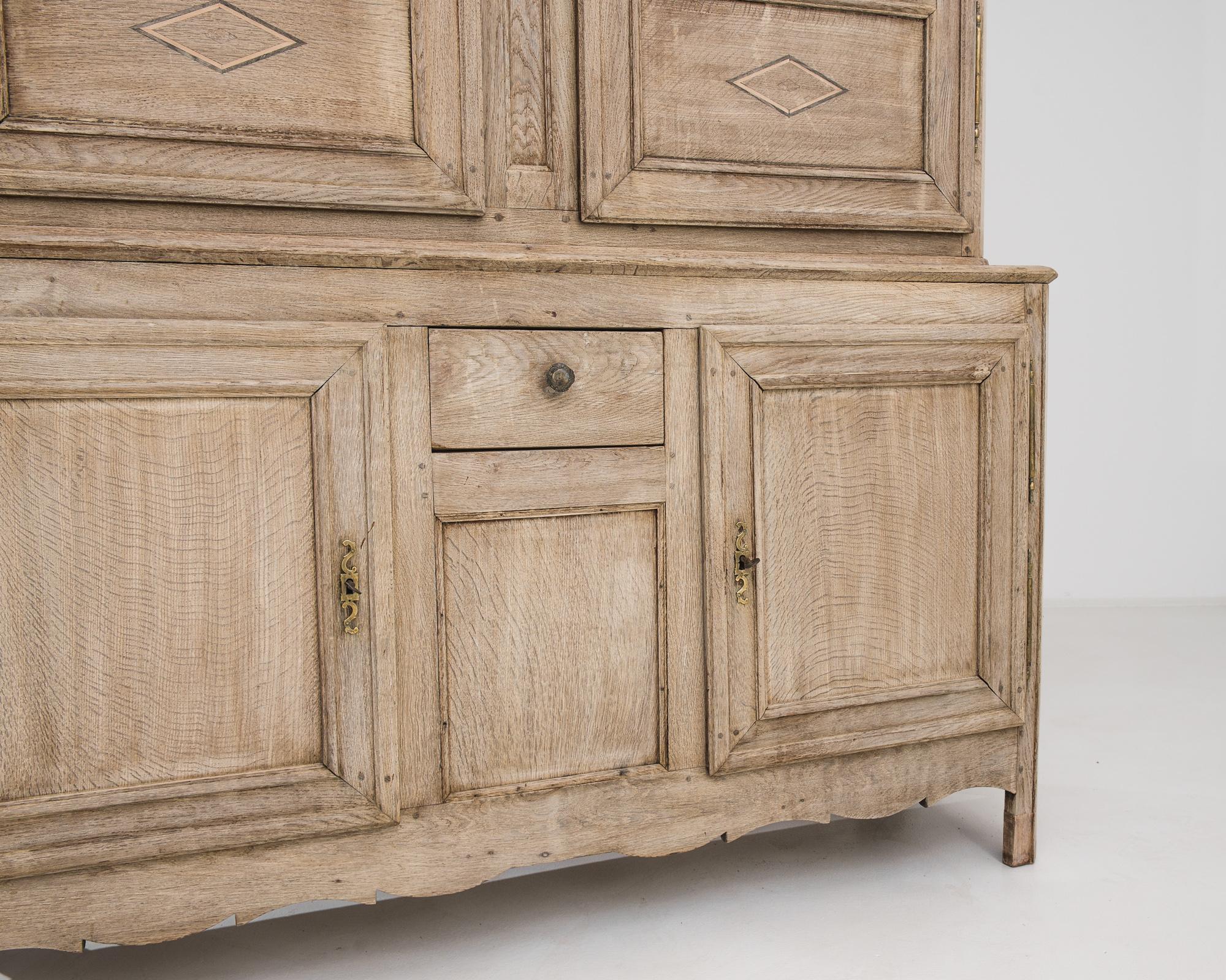 1860s French Bleached Oak Cabinet 4