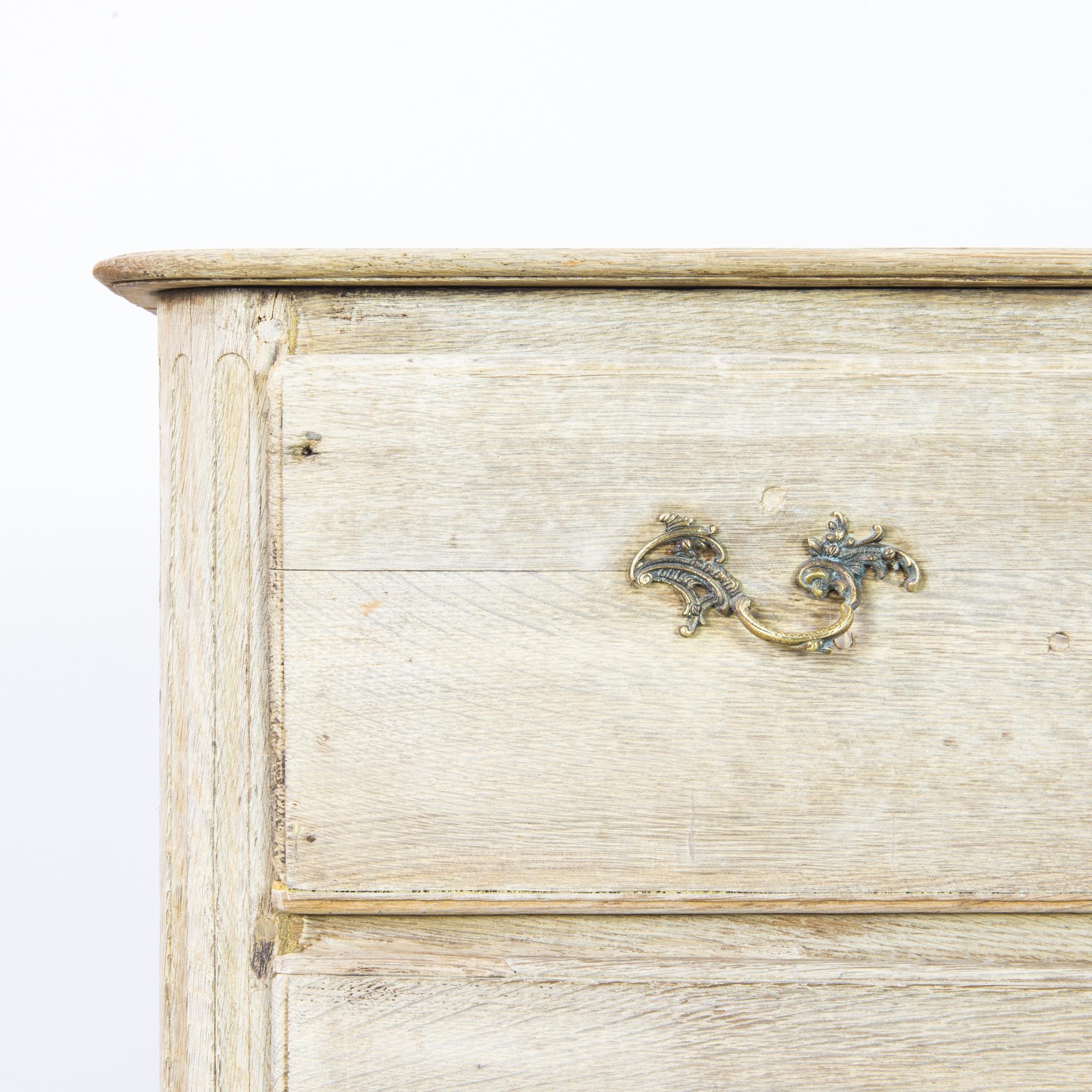 1860s French Bleached Oak Chest of Drawers 8