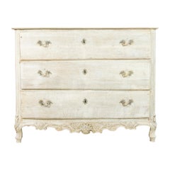 1860s French Bleached Oak Chest of Drawers