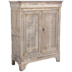 1860s French Country Oak Cabinet