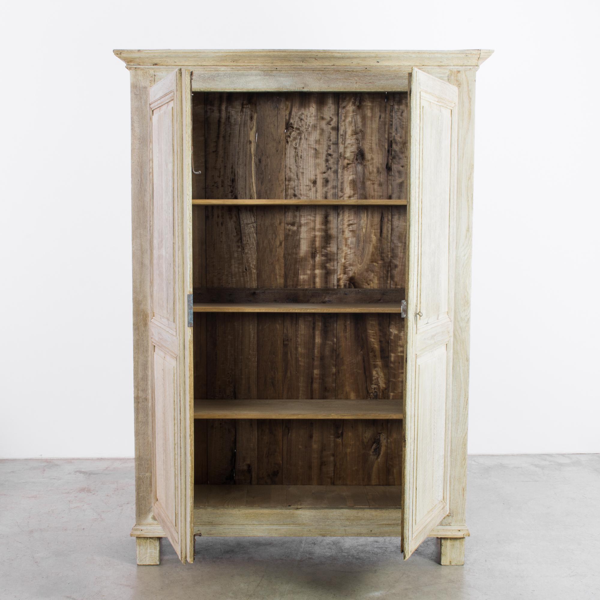 French Provincial 1860s French Oak Armoire