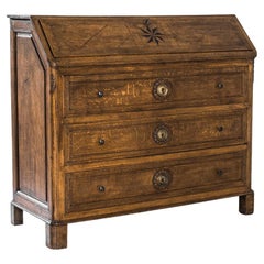 Antique 1860s French Secrétaire with Original Patina