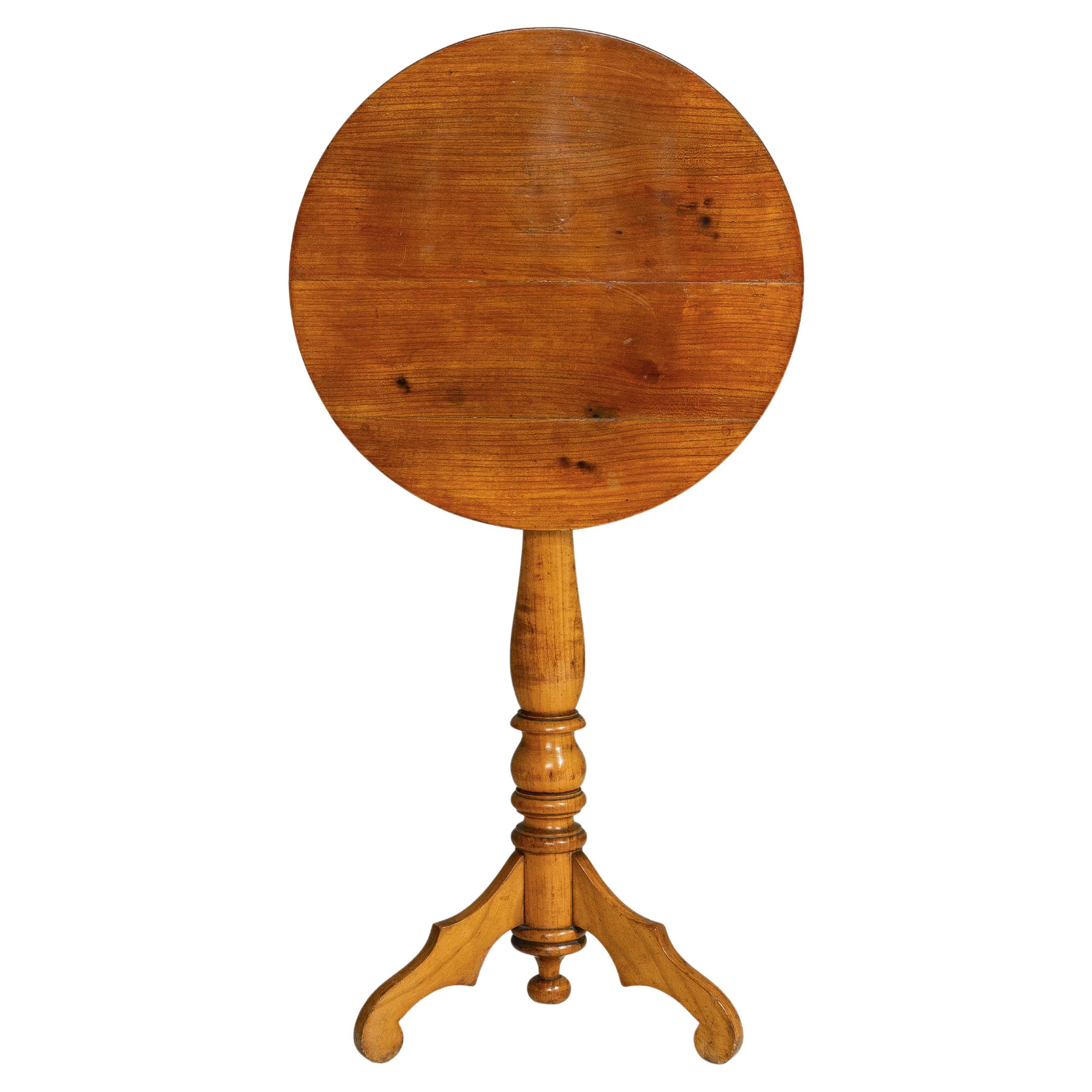 1860s French Tilt Top Table For Sale
