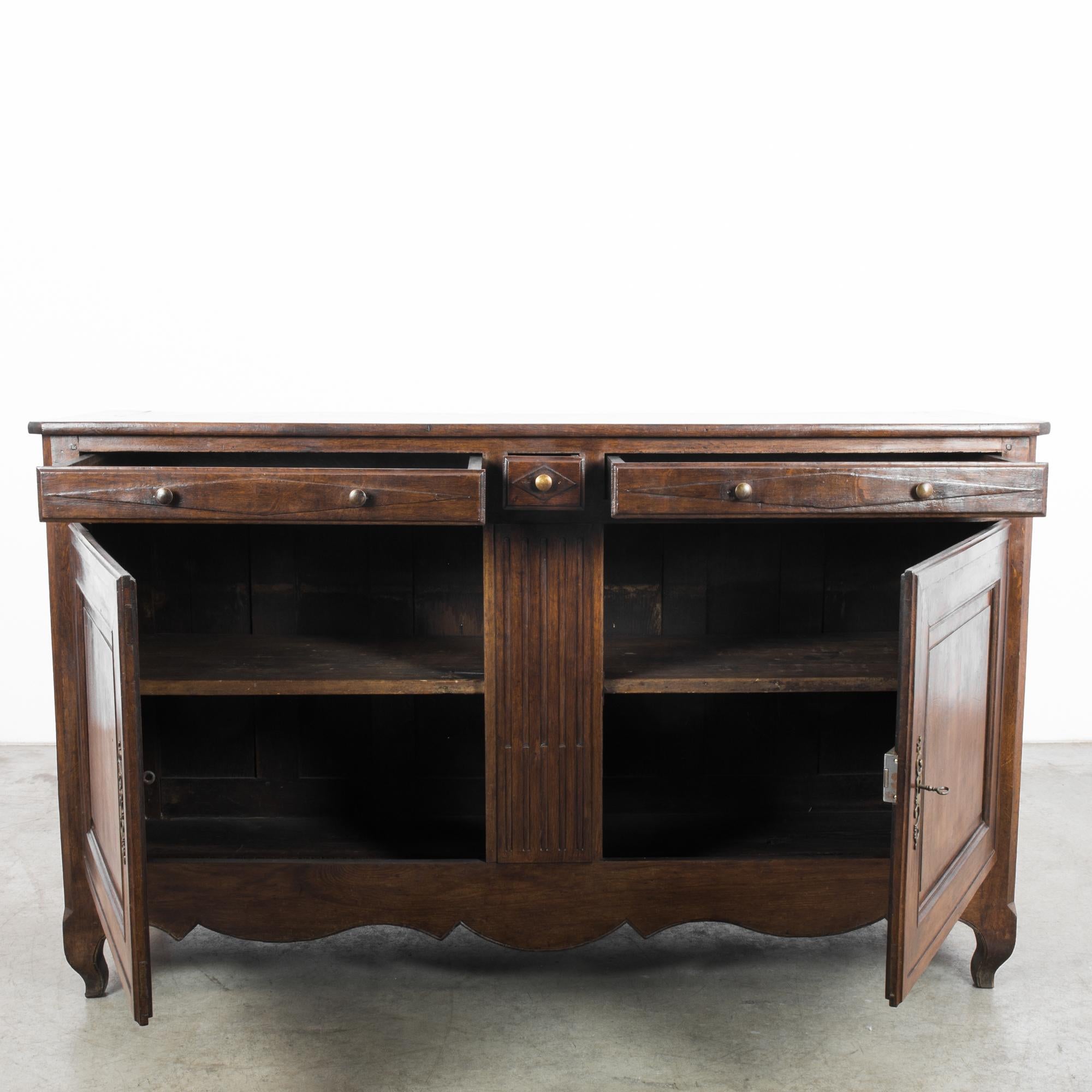 French Provincial 1860s French Varnished Buffet