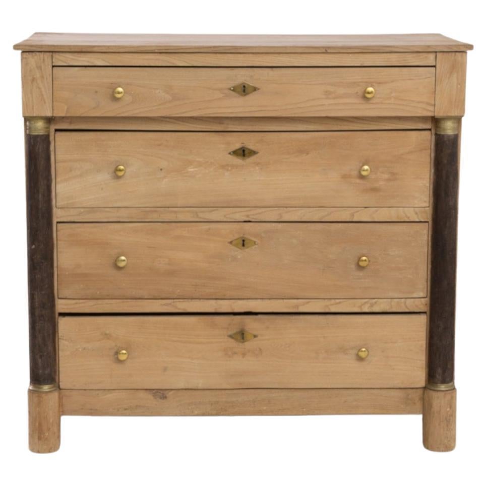 1860s French Wooden Chest of Drawers