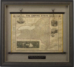 1861 "The Empire State" Wall Map by Ensign, Bridgman & Fanning