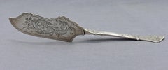 Couteau à beurre de maître en argent de Philadelphie, datant des années 1862 à 1870, signé George Sharp