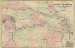 1862 Johnson's Map of the Vicinity of Richmond & Peninsular Campaign, Virginia
